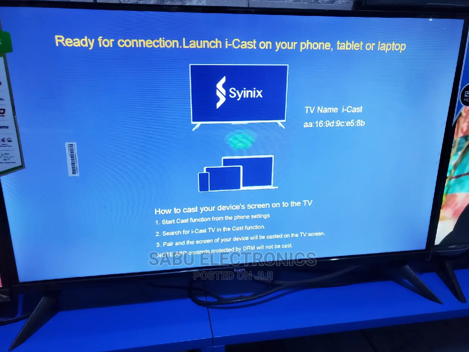 Mini Smart TV 32 Inch - Connection on Phone, Laptop, Tablet