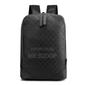 Fashion Luxury Pu Leather Business Backpack Men Bag