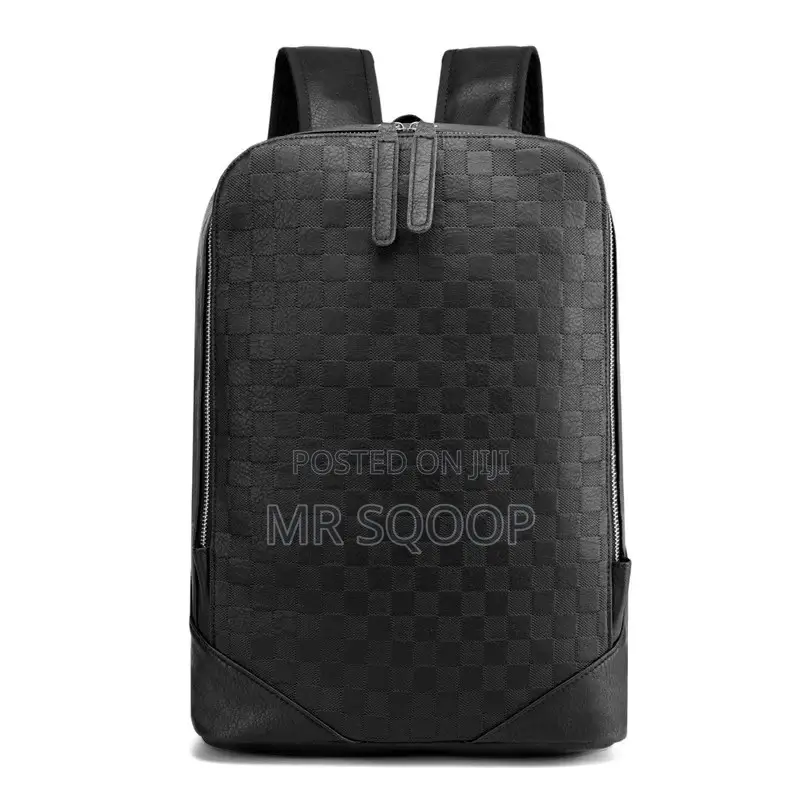 Fashion Luxury Pu Leather Business Backpack Men Bag