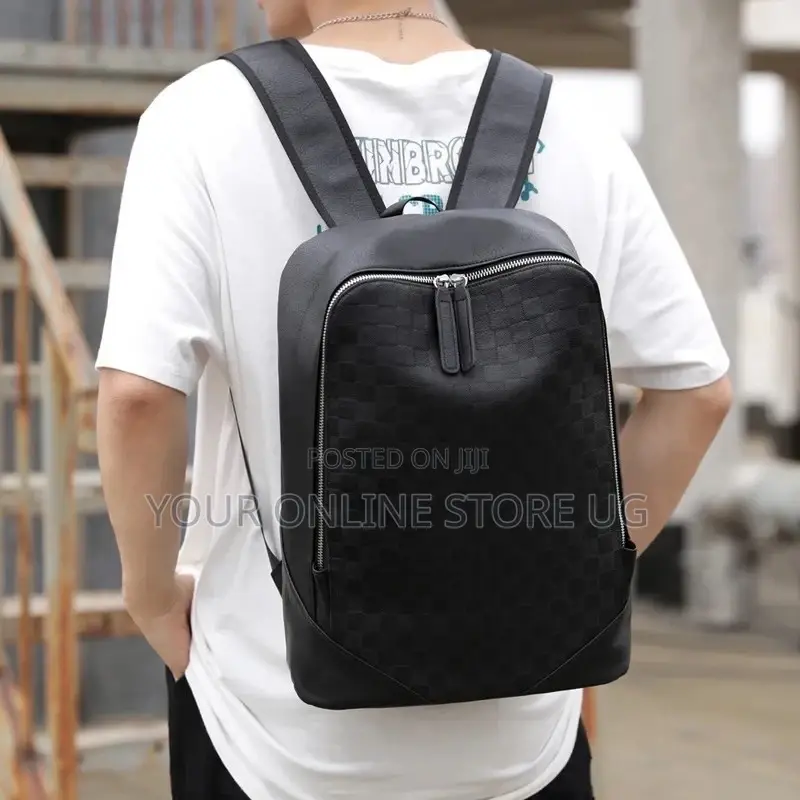 Fashion Luxury Pu Leather Business Backpack Men Bag