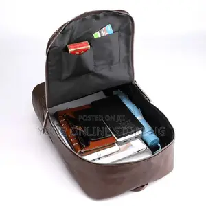 Fashion Luxury Pu Leather Business Backpack Men Bag