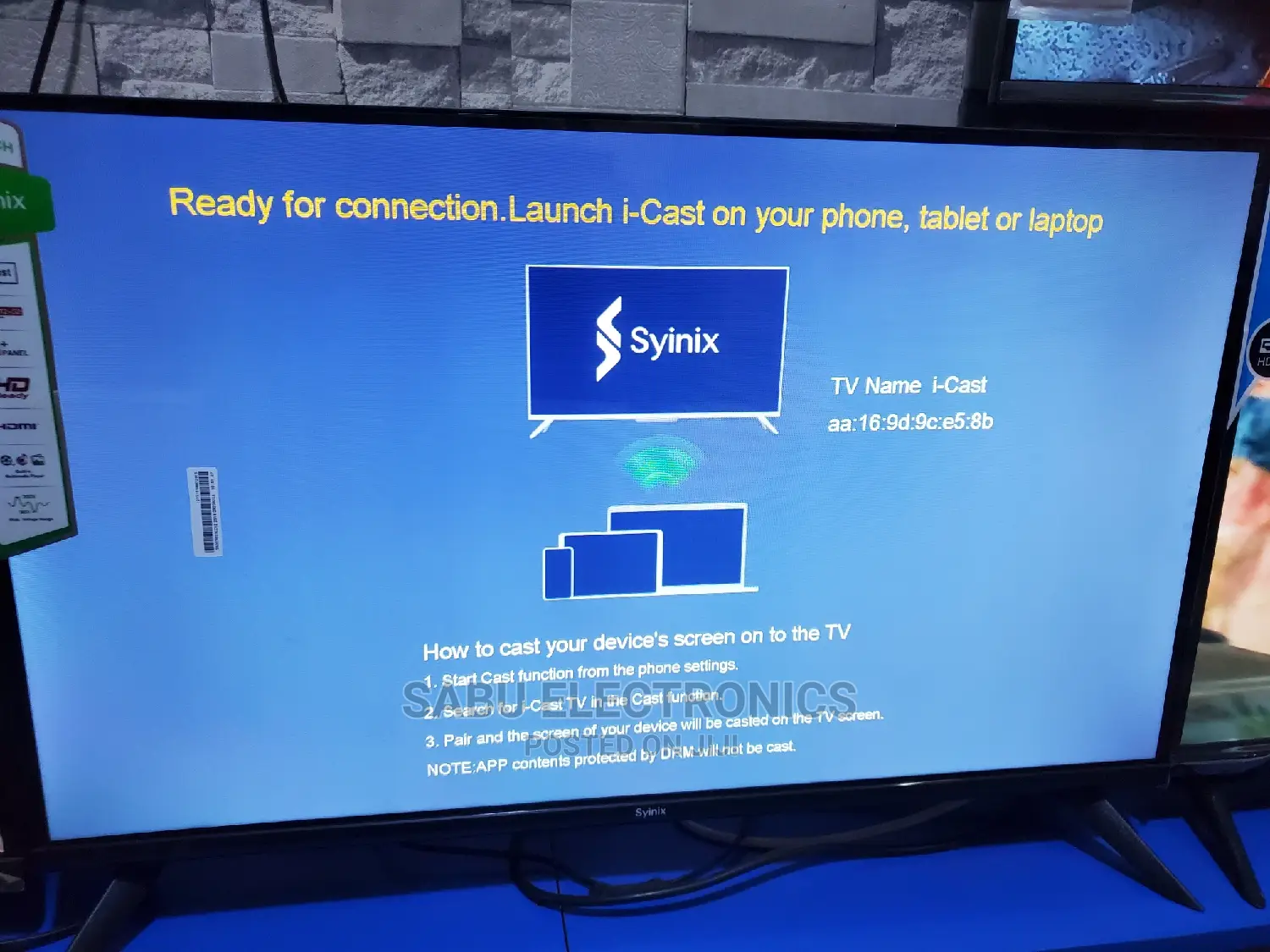 I-Cast TV With Screen Mirroring 32 Inch
