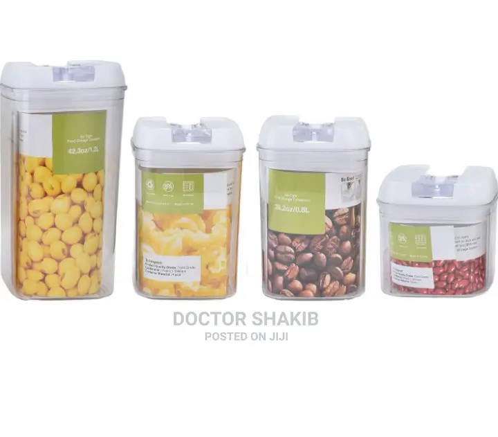 4pcs Air Tight Food Storage Containers