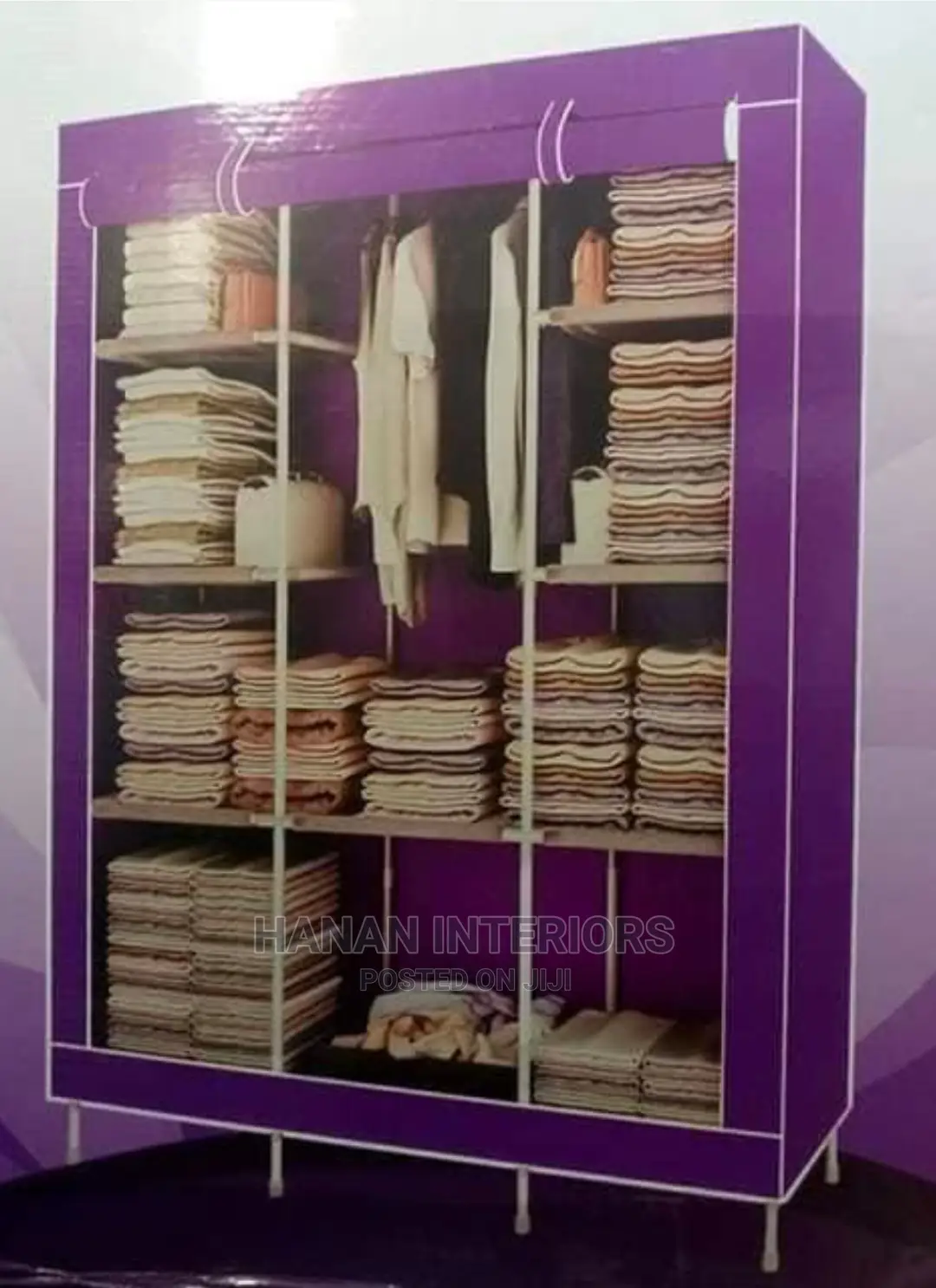 3 Column Styled Wooden Closset