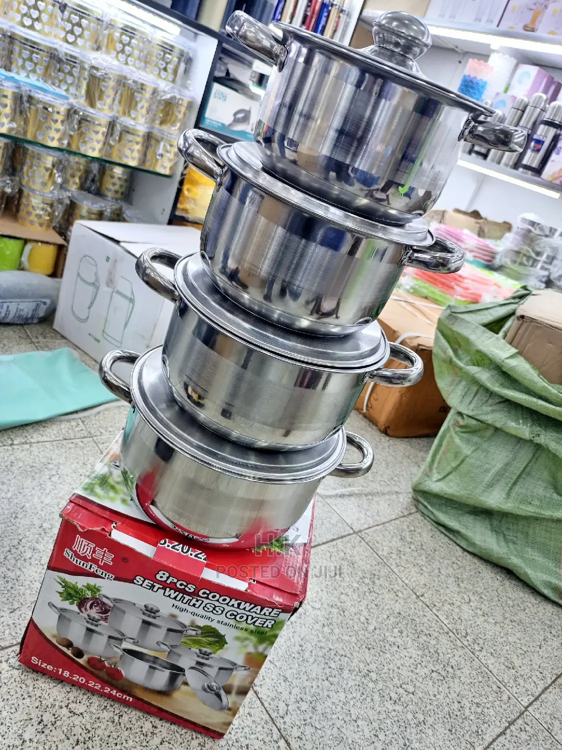 Feng Stainless Steel Dish Set