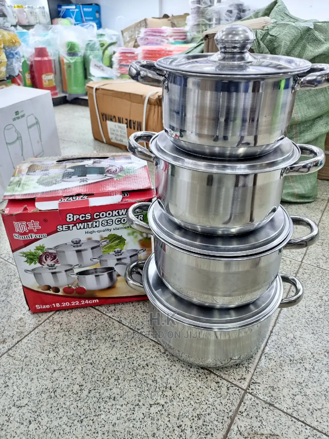 Feng Stainless Steel Dish Set