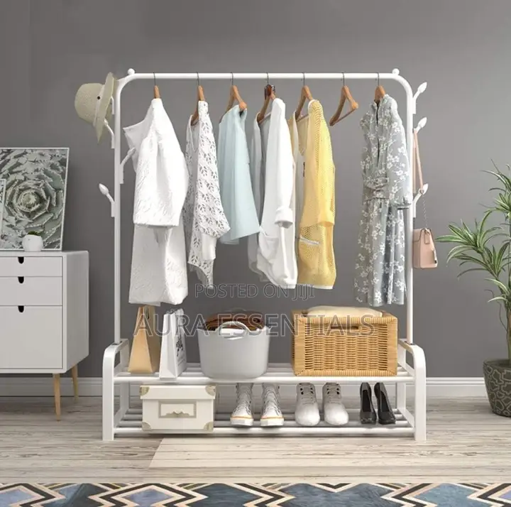 Free Standing Multifunctional Clothes Hanger Rack