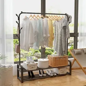 Free Standing Multifunctional Clothes Hanger Rack