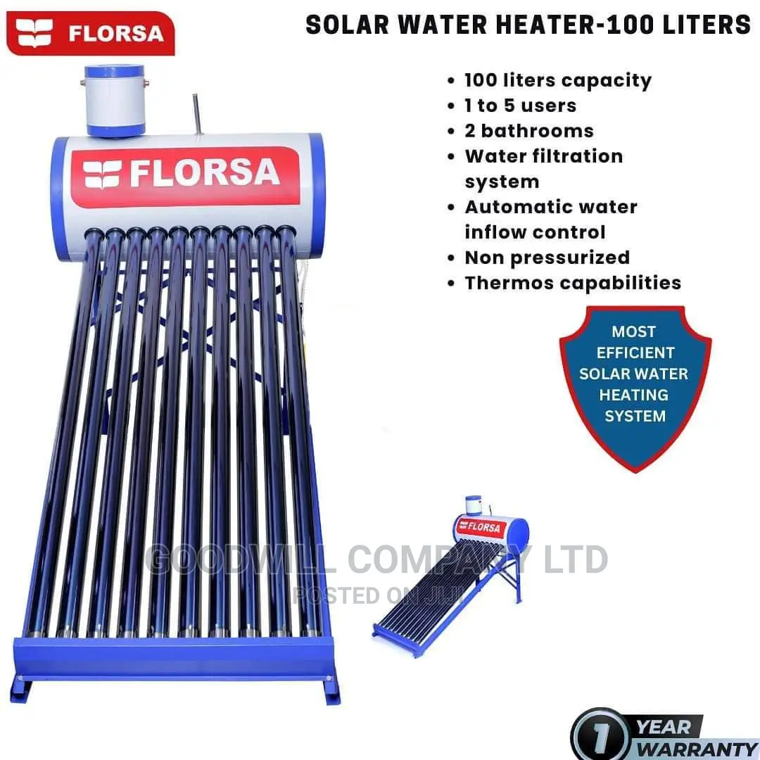 100 Liters Florsa Solar Water Heater