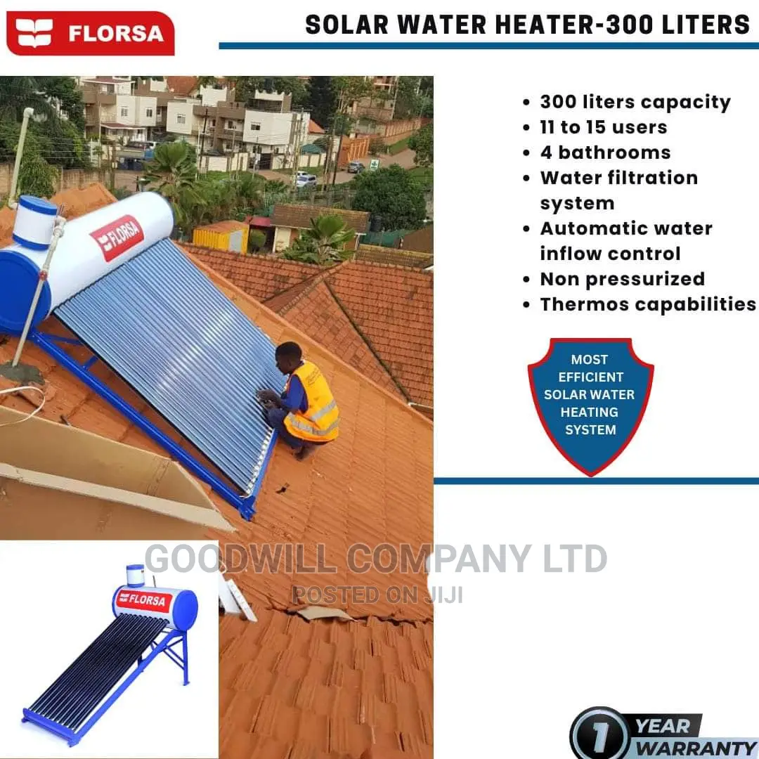 300 Liters Florsa Solar Water Heater