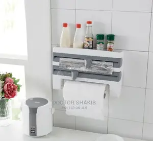 Multifunction Kitchen Cling Film Holder and Cutter