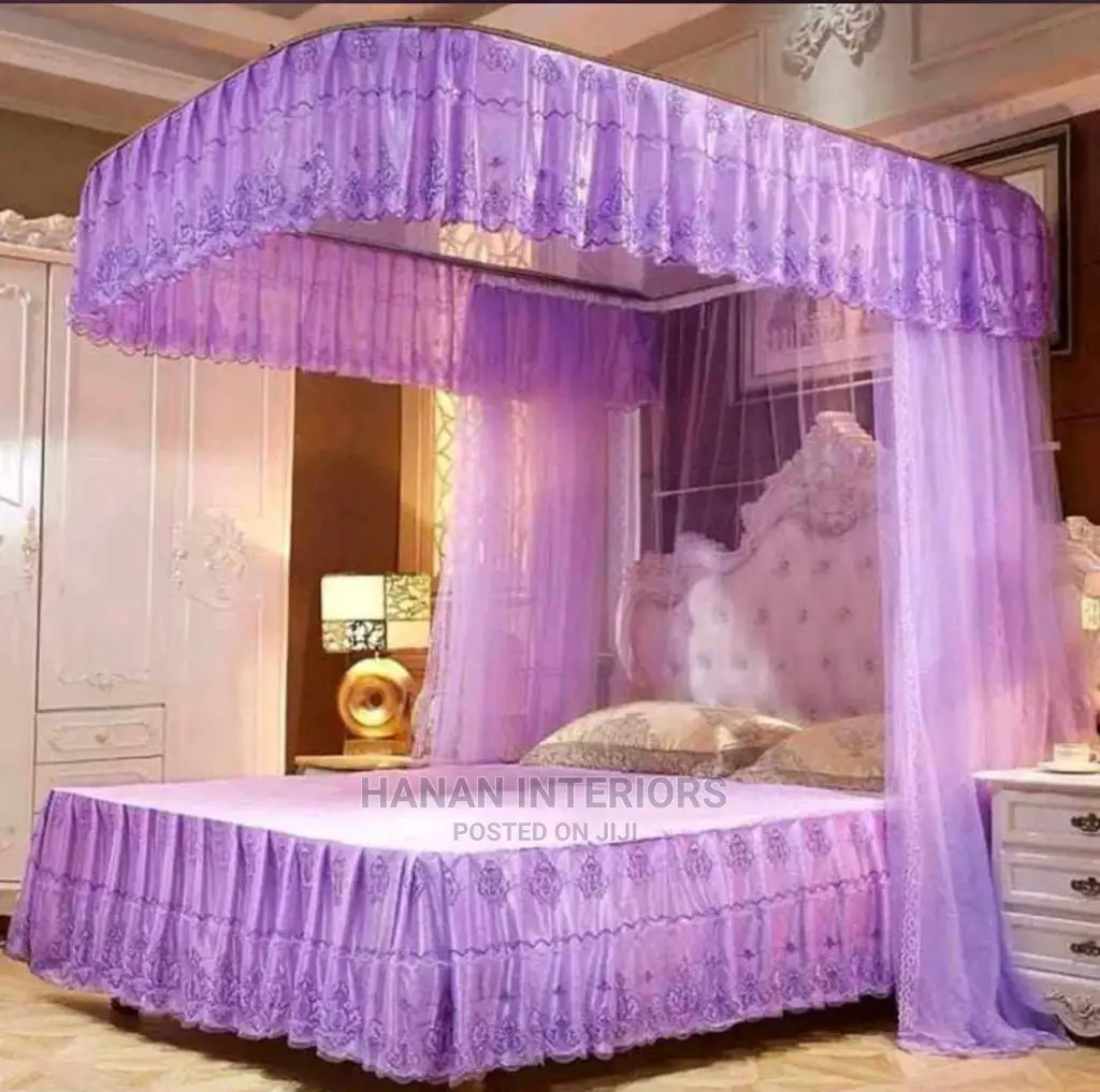 5*6 Rail Mosquito Net-Purple