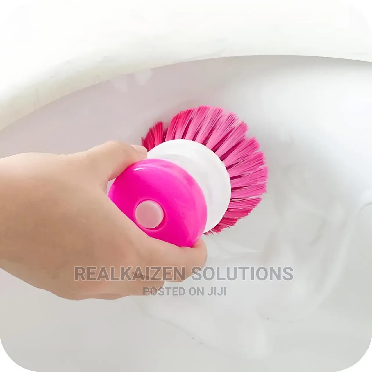 BAX Palm Dish Brush With Washing Liquid Dispenser