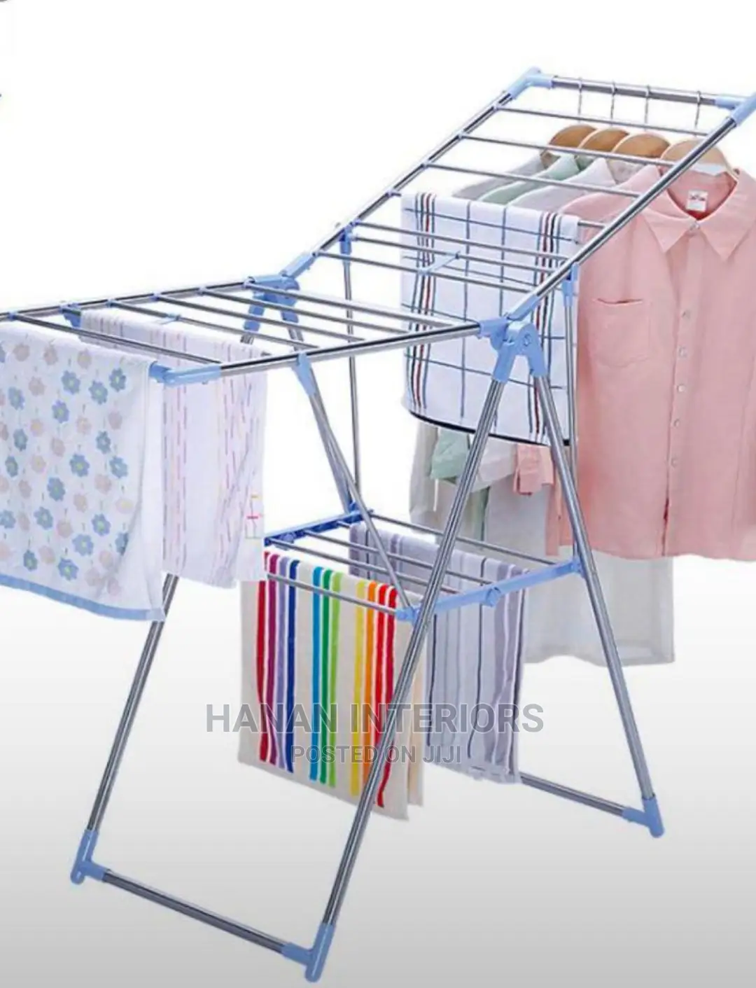 Metallic Portable Drying Rack-outdoor