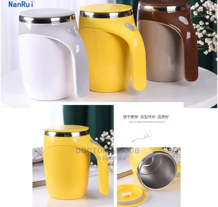 Automatic Self Stirring Mug Stainless Steel