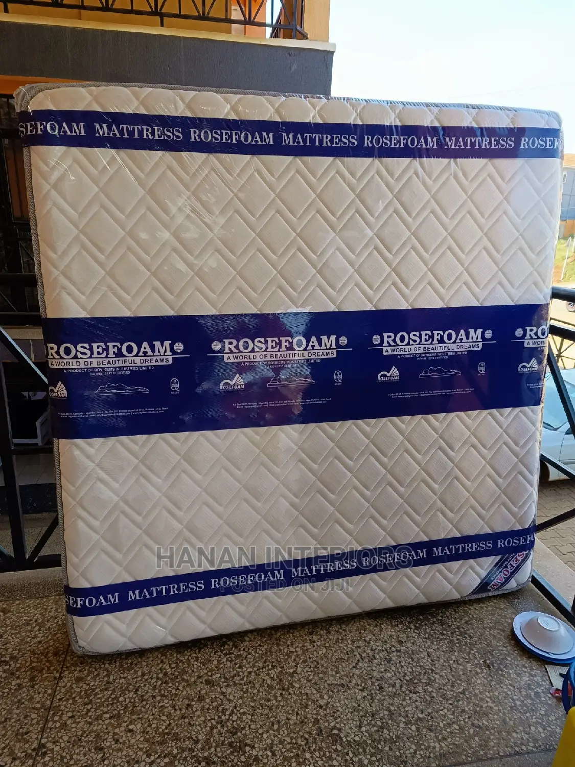 6*6 Double Layers Spring Mattress-White