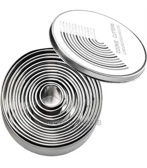 12pcs Round Biscuit Cutter Doughnut Cutter Set Ring Molds