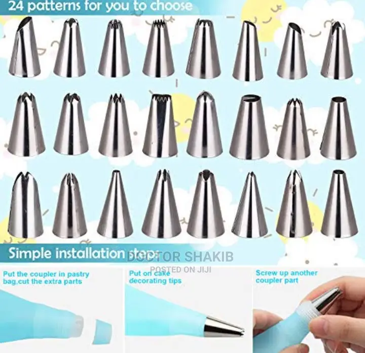 24pcs Cake Decorating Nozzles