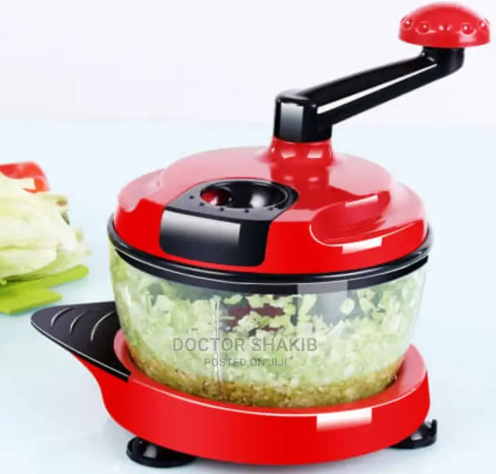 Manual Hand Crank Food Chopper Sharp Blades