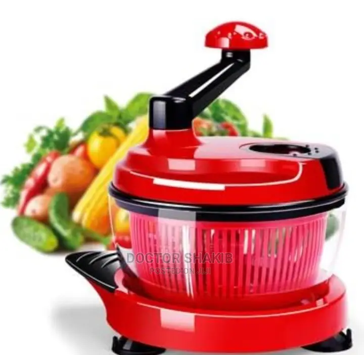 Manual Hand Crank Food Chopper Sharp Blades