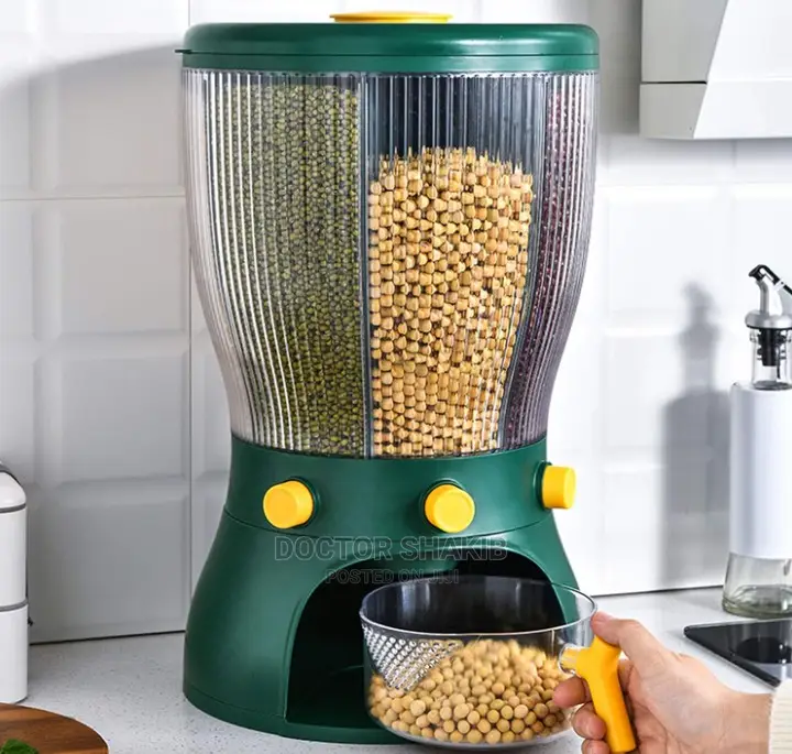 Multifunction Cereal Storage Rotating Barrel
