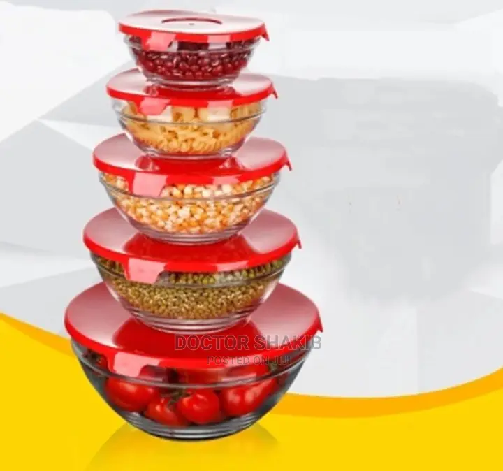 5pcs Glass Bowl Set