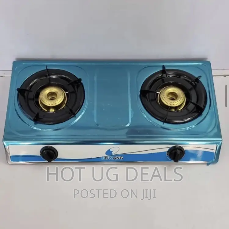 Bowang Double Gas Stove Desktop Burner - Blue