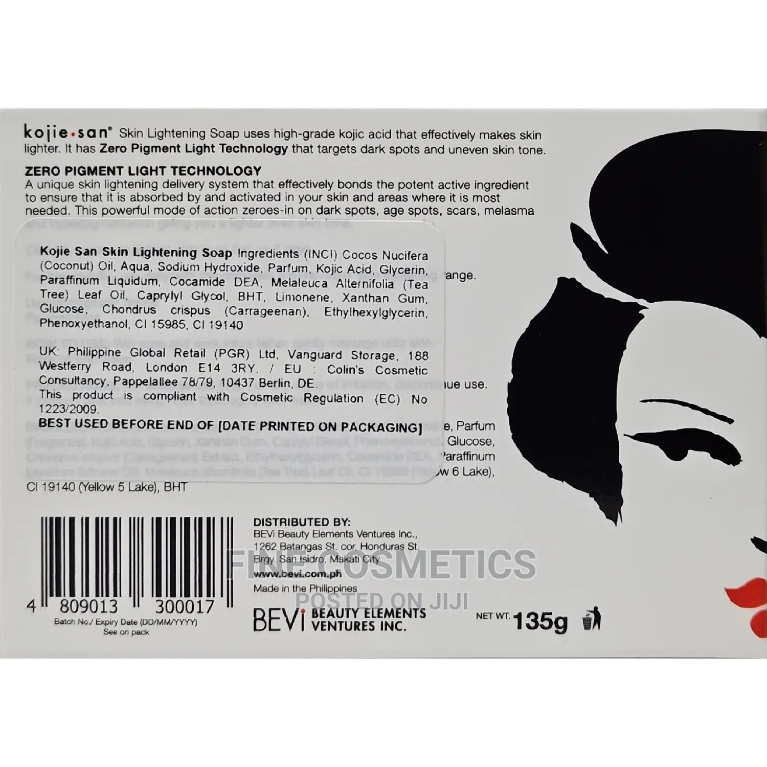 Authentic Kojie San VIP Zero Pigment Skin Lightening Soap UK