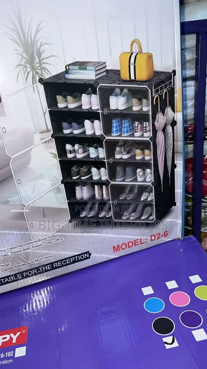 2 Column Plastic Shoe Rack