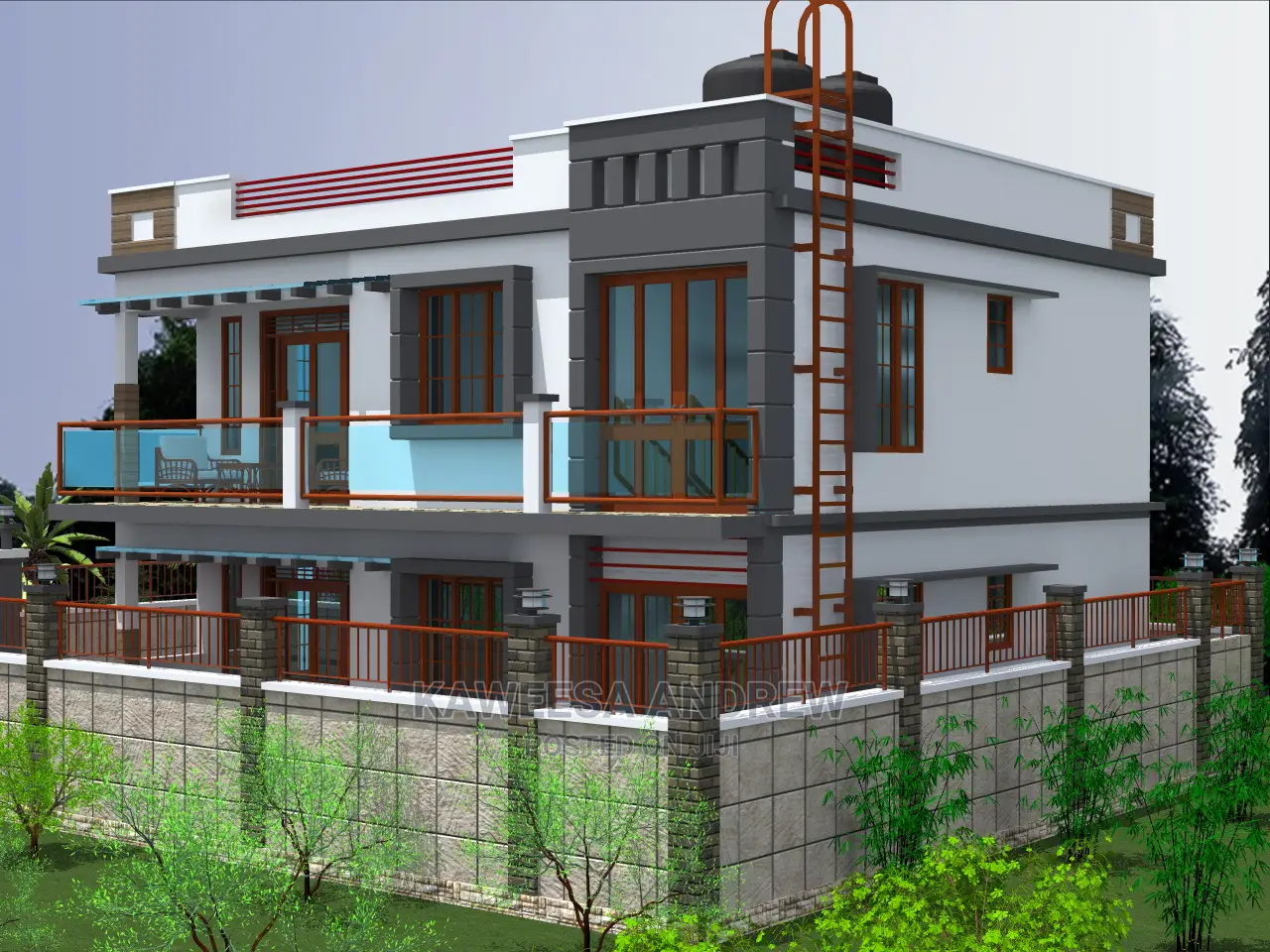Building Plans and It's Artistic Impression.