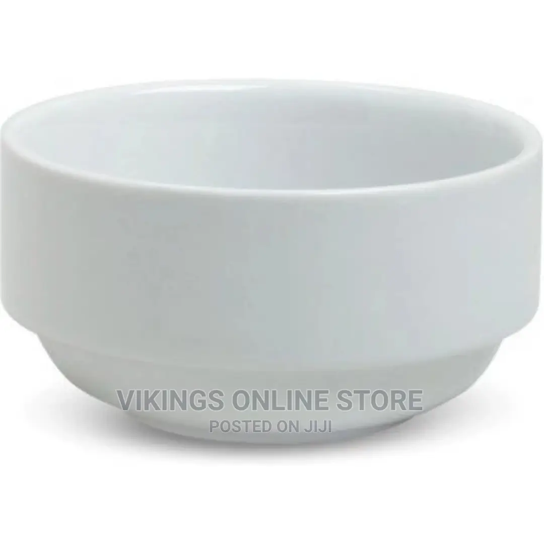 6 PCS of Sauce Food, Soup Cereal Serving Bowls – White