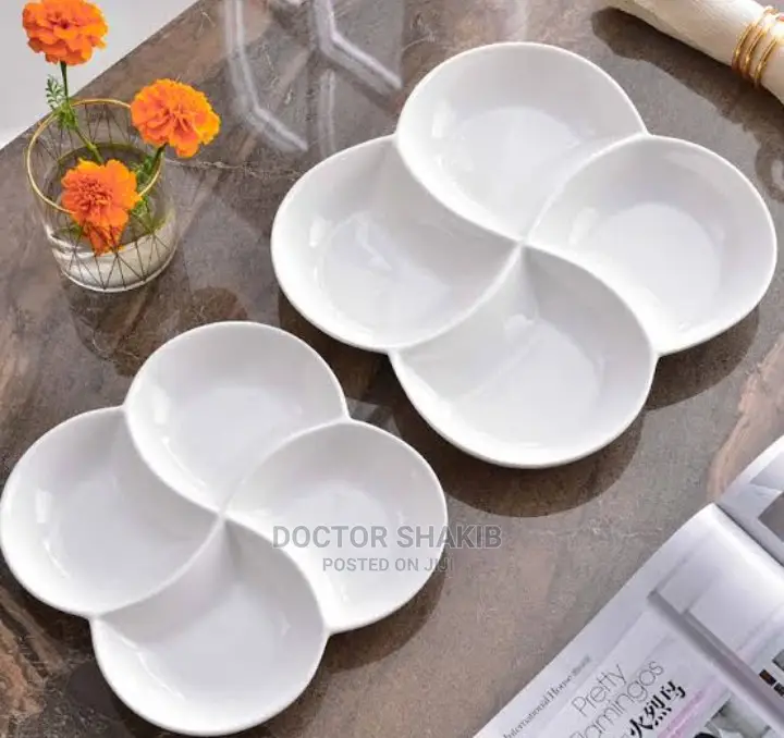 4-Section Ceramic Dish