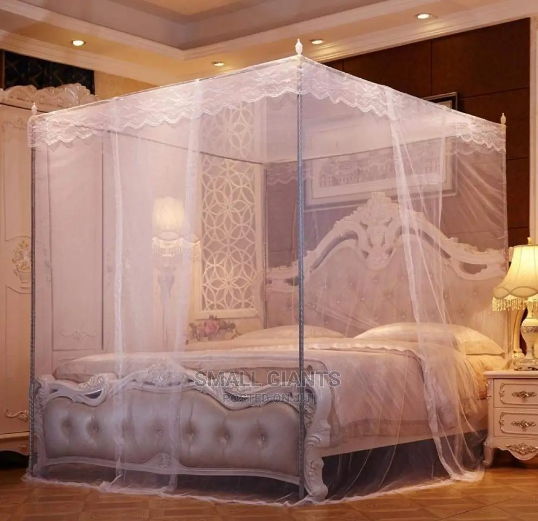 Generic Mosquito Net With 4 Metallic Stand - Multicolor