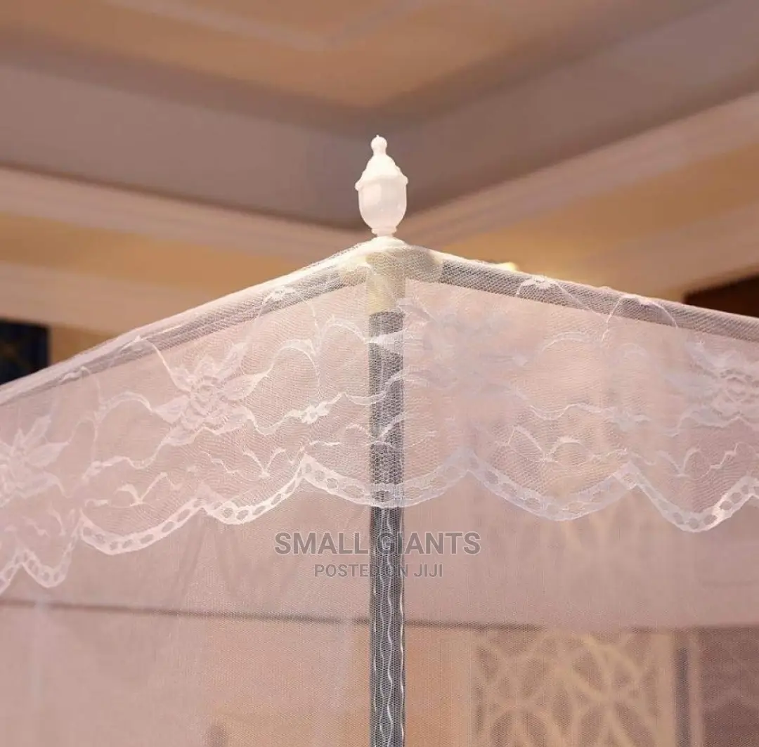Generic Mosquito Net With 4 Metallic Stand - Multicolor