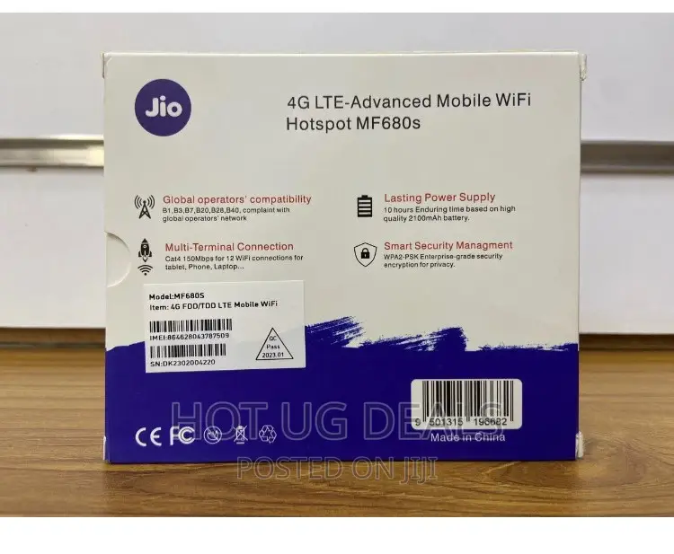 JIO 4G LTE Mobile Wifi Hotspot Portable Router – Mf680s