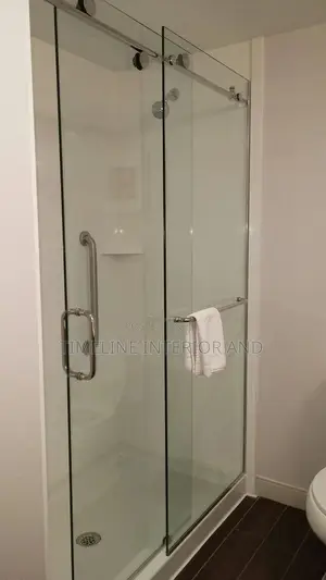 Modern Shower, Glass Cabinets