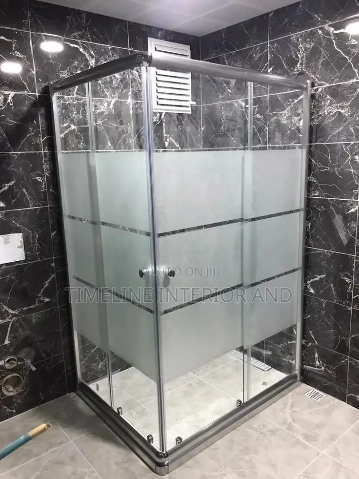Attractive, Glass, Shower, Cabinets