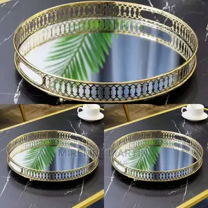 Metallic Round Tray