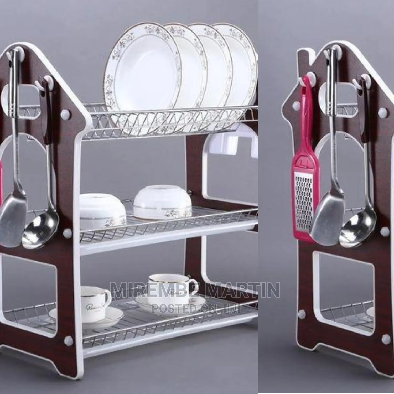 3 Layer Wooden Dish Rack