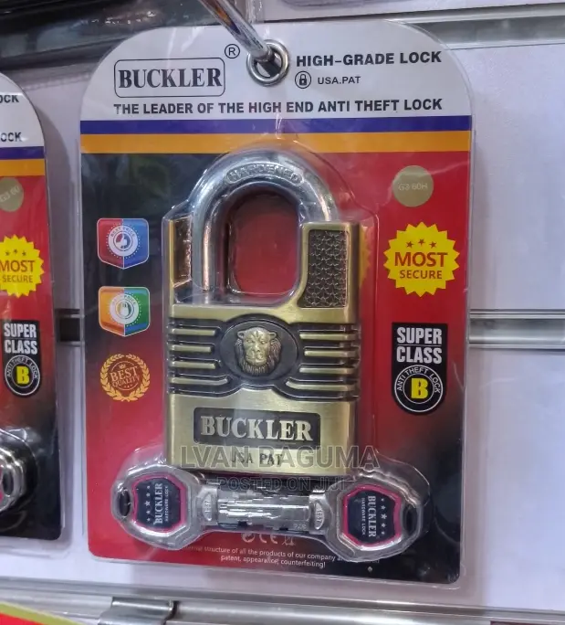 Buckler High Grade Padlock - With a Single Guard