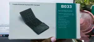 Bluetooth Rechargeable Foldable Keyboard With Touch Pad