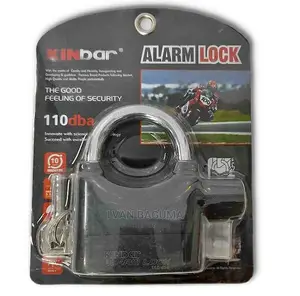 Kinbar Alarm Padlock - Black