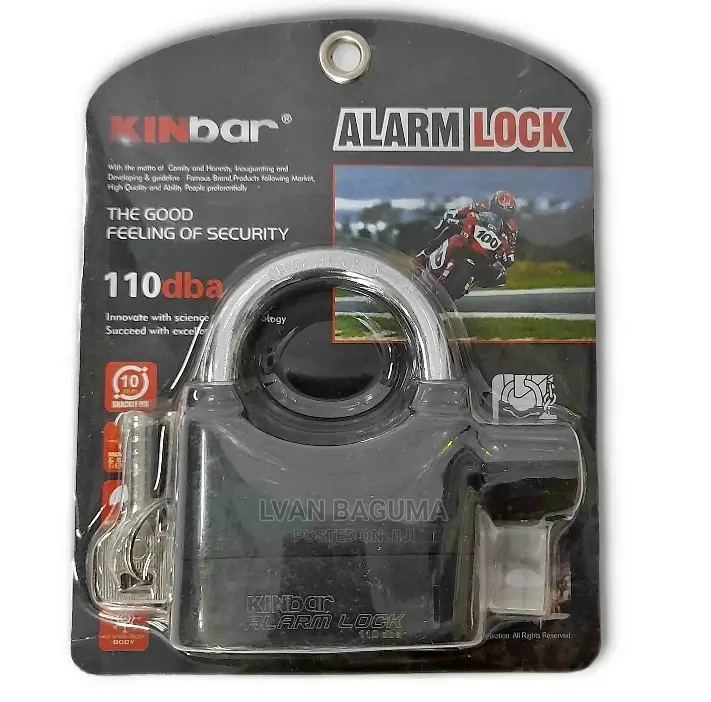 Kinbar Alarm Padlock - Black