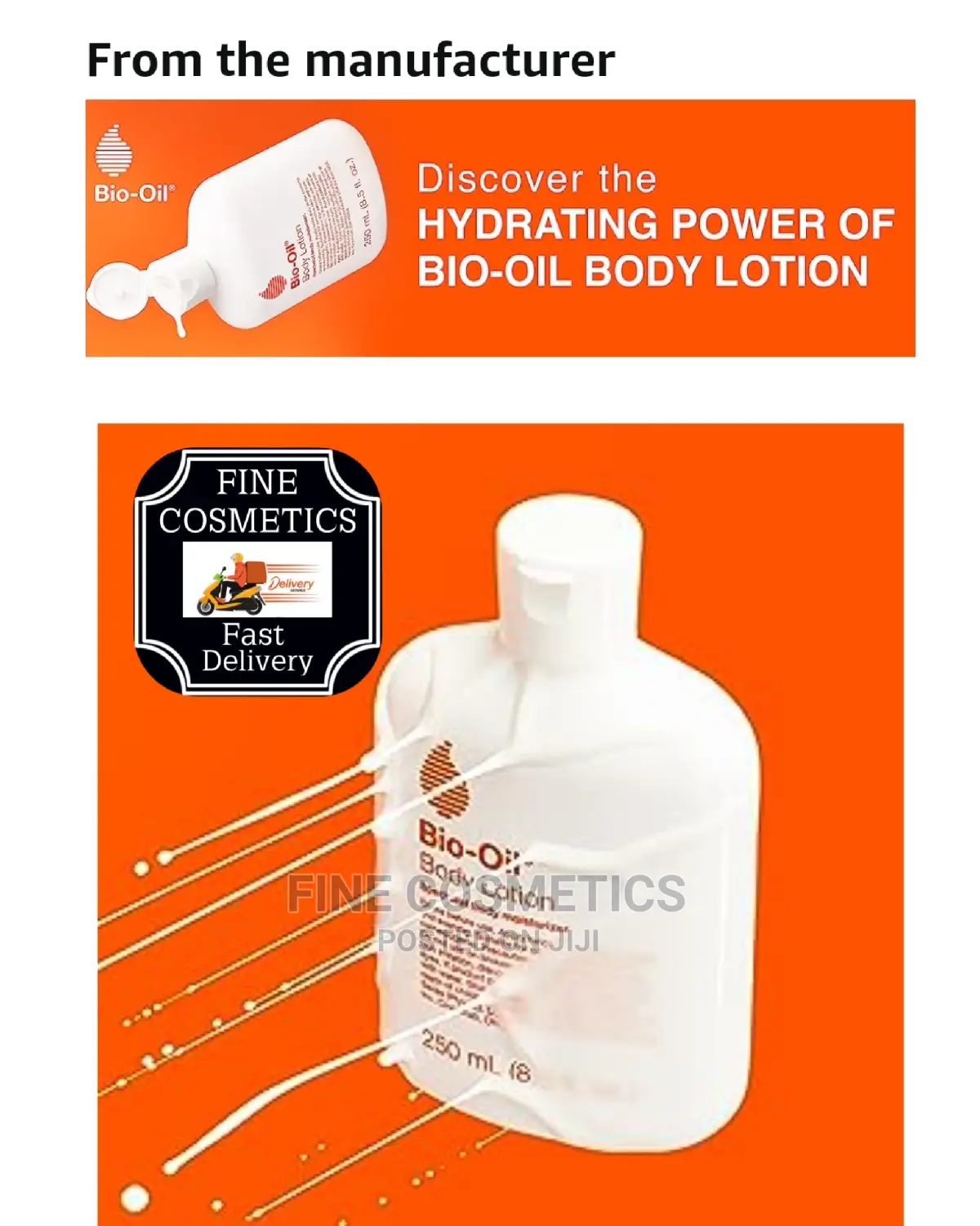 New Bio Oil Moisturizing Body Lotion for Dry Skin .Big 250ml