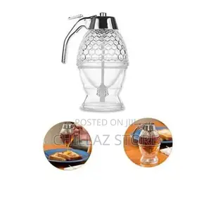 Glass Honey Dispenser.