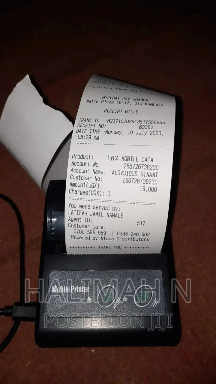 Universal Portable Bluetooth Printer