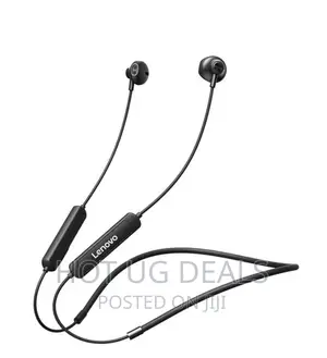 Lenovo Neckband Wireless Bluetooth Neckband Magnetic - Black
