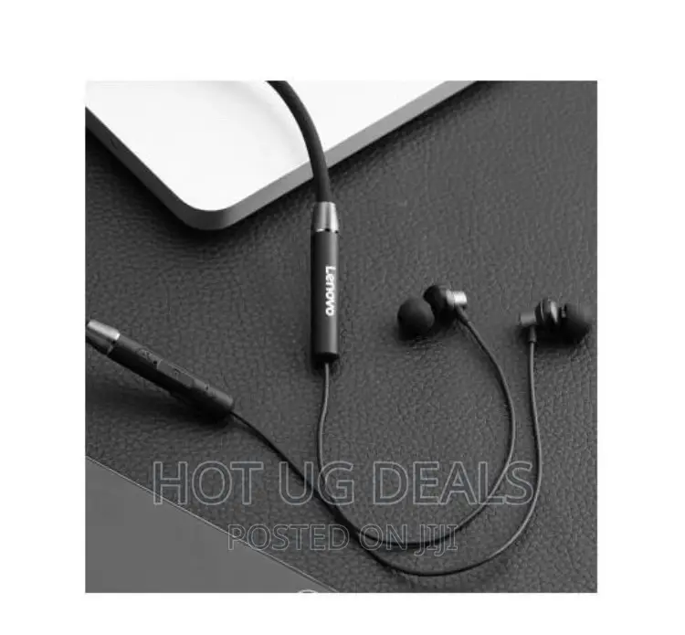 Lenovo Neckband Wireless Bluetooth Neckband Magnetic - Black