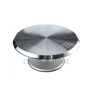 Stainless Steel Rotating Cake Turntable.