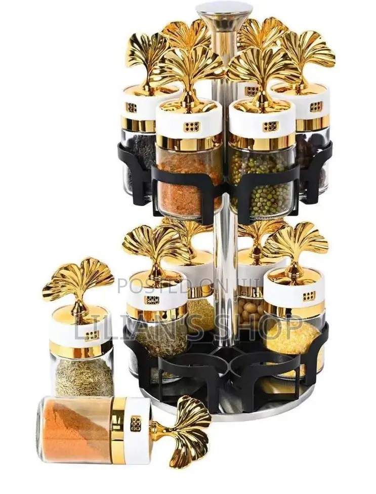Gold Seasoning 2 Layer Spice Rack